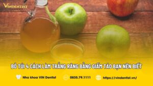 Cách Làm Trắng Răng Bằng Giấm Táo