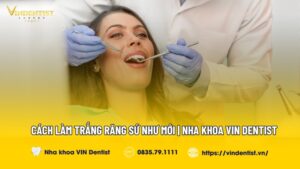 cách làm trắng răng sứ