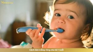 Cách làm trắng răng cho bé 1 tuổi