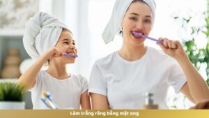 Làm trắng răng bằng mật ong