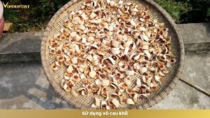 Sử dụng vỏ cau khô